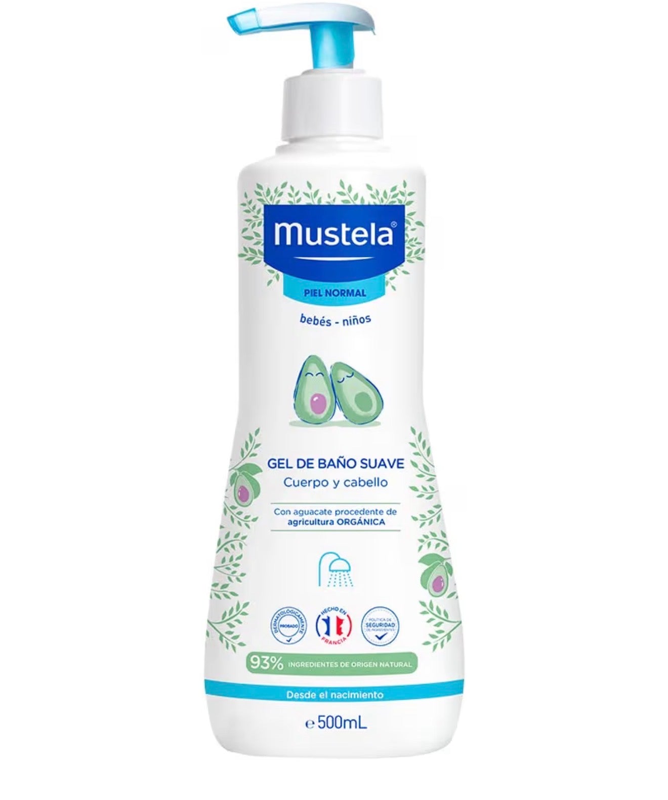 Mustela Gel de Baño Corporal Suave 500mL
