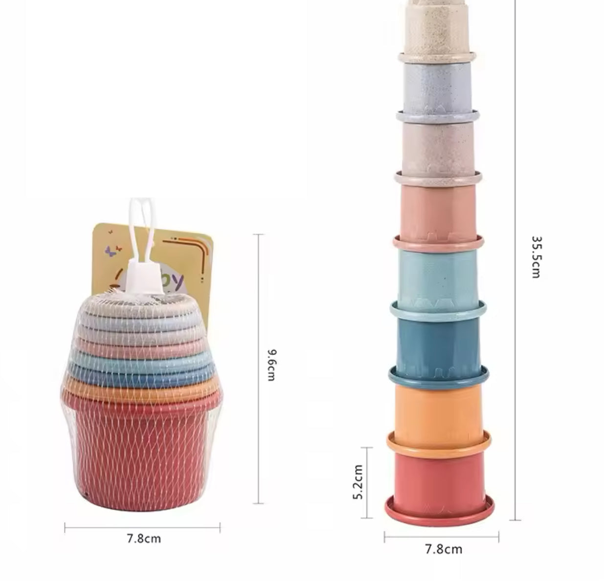 Tazas apilables