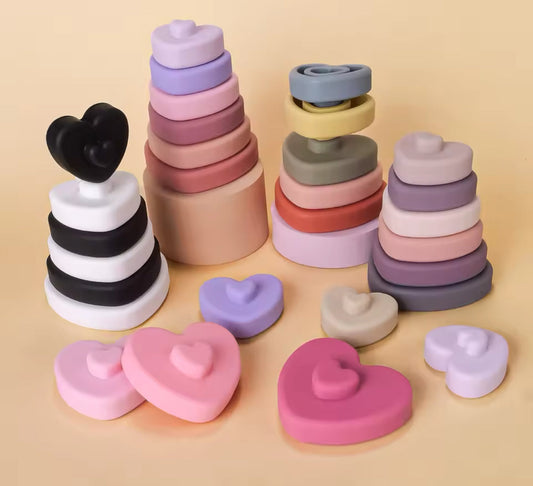 Torre apilable corazones