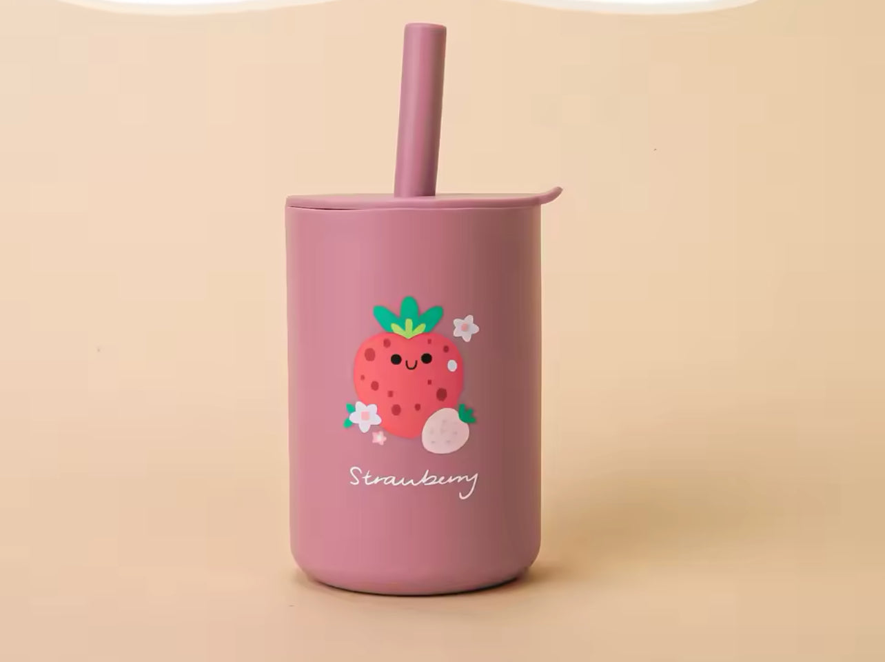 Vasito silicón con popote