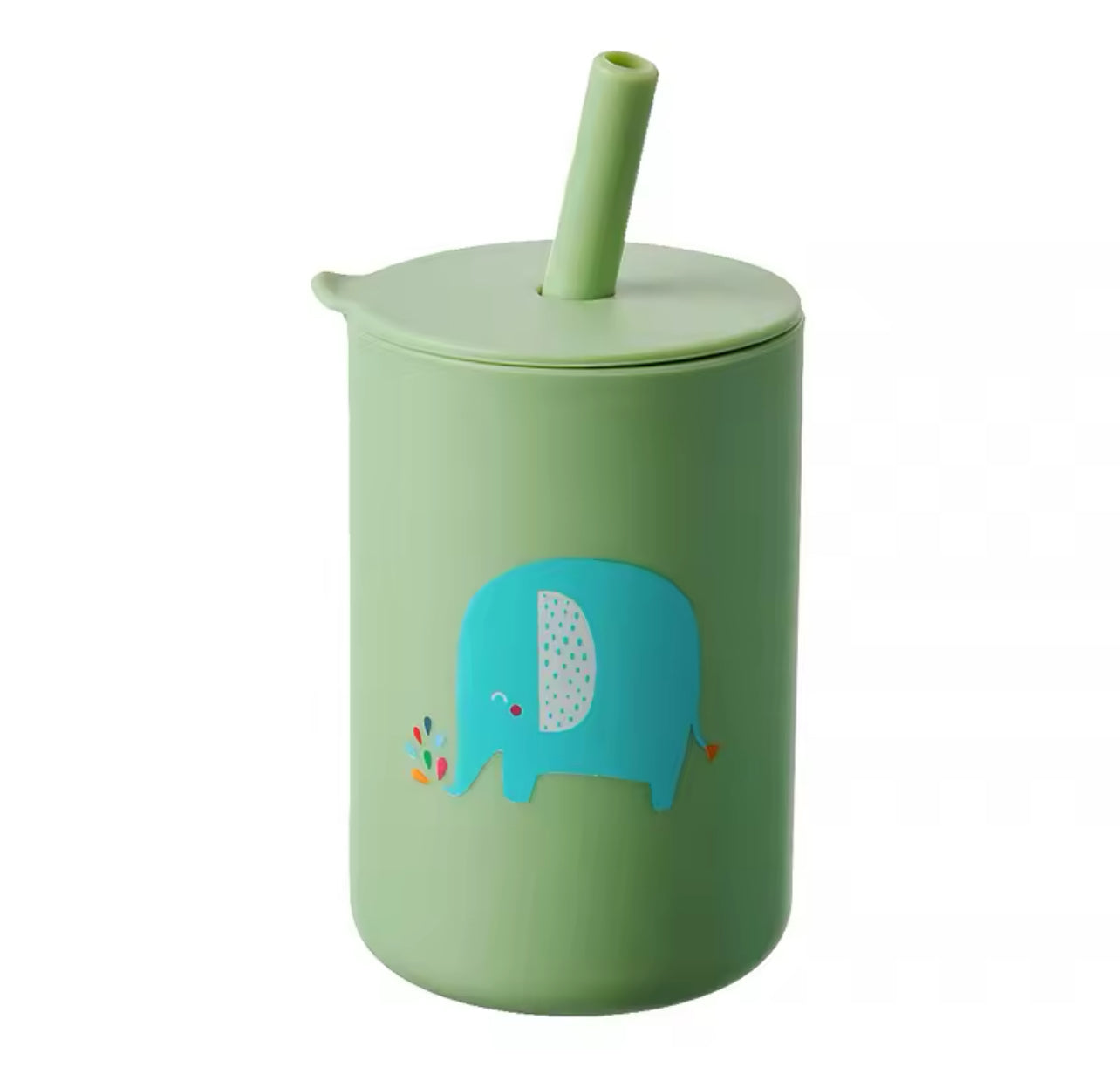 Vasito silicón con popote